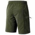 thumbnail image 4 of Besolor Plus Size Workout Shorts for Men Drawstring Elastic Waist Lightweight Casual Running Athletic Hiking Shorts with Pockets(4X-Large,Army Green), 4 of 7
