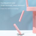 thumbnail image 4 of Hexagonal Pencil Case Set with 6 Pencils, 18cm Ruler, Strip Eraser & Detachable Sharpener - Creative Minimalist Design, 20x3cm Size, Pink Color, Gift Box Packaging (Package: 22x4.5x3.8cm, 142g), 4 of 6
