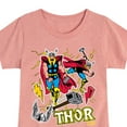 thumbnail image 3 of Marvel Thor - Stickers Style - Toddler and Youth Girls Fitted Short Sleeve Graphic T-Shirt, 3 of 5