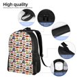 thumbnail image 5 of Gaeub Transport Print Unisex Backpacks, College Bookbag,Daypack with Padded 15" Laptop Sleeve,for School, Work, and Travel, 5 of 8