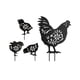 thumbnail image 5 of Estacas De Animales De Gallina Y Gallo, Estatua De Gallo De Jardín Vívida Para Patio Trasero, 4 Piezas Sunnimix estacas de patio, 5 of 8