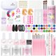 thumbnail image 3 of Kit de uñas acrílicas, polvo acrílico y juego de pinceles para uñas acrílicas, capa superior y base con lámpara UV para decoración de uñas en casa, 3 of 5