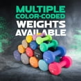 thumbnail image 4 of Neoprene Coated Dumbbell Hand Weight Sets of 2 - Multiple Weight Options with 15 Colors, Anti-roll, Anti-Slip, Hexagon Shape, 4 of 7