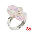 thumbnail image 1 of Anillo de aleación ajustable con dibujos animados para niños de estilo transfronterizo, lindo anillo de sirena con unicornio para niña, 1 of 6