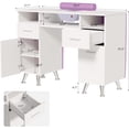 thumbnail image 2 of Ktaxon Manicure Table Nail Desk with Electric Downdraft Vent, Beauty Workstation, Purple & Diamond, 2 of 7