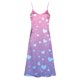 thumbnail image 3 of Falda Larga Verano Casual Impreso Cuello en V Color Dividido sin Mangas para las Faldas Largas de las Mujeres de la Playa de las Vacaciones de la Fecha de Uso, 3 of 8