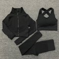 thumbnail image 1 of Chándal sin costuras para mujer, conjunto de Yoga, ropa deportiva de entrenamiento, ropa de gimnasio, Leggings de cintura alta de manga larga, trajes deportivos, 1 of 4