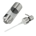 thumbnail image 4 of Tebru Stainless Steel Manual Hand Liquid Lotion Soap Dispenser Pump Bottle, Transparent, 4 of 8