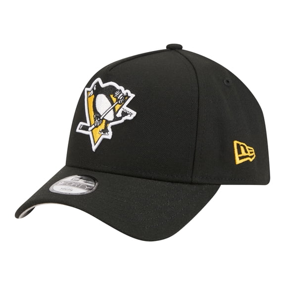 Youth New Era Black Pittsburgh Penguins 9FORTY A-Frame Adjustable Hat