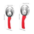 thumbnail image 2 of PENIKOKO Lot de 2 Brosse de Toilettage en Acier Inoxydable Rouge pour Séances de Toilettage avec Agriculteurs, 2 of 6
