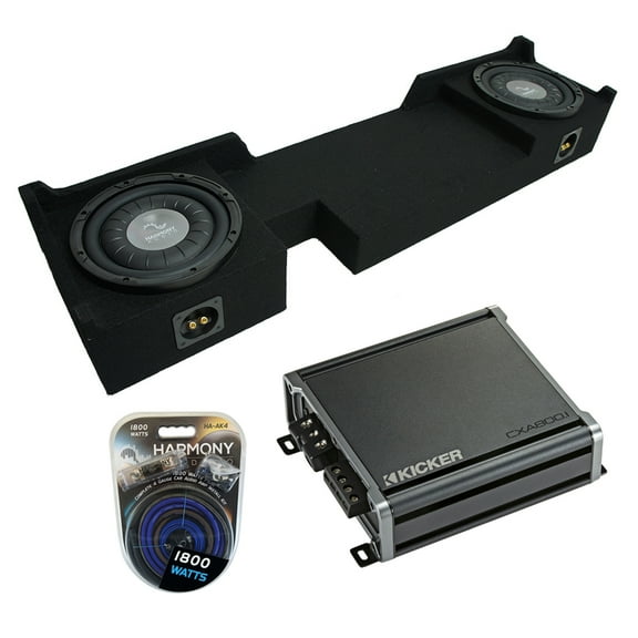 2004-2008 Ford F-150 Super Crew Truck Harmony F104 Dual 10" Sub Box & CXA800.1