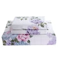 thumbnail image 3 of Swanson Beddings Pink-Purple Roses 2-Piece 100% Cotton Bedding Set: Duvet Cover and One Pillow Sham (Twin), 3 of 9