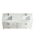 thumbnail image 2 of LiviNest 71" Double Sink Bathroom Vanity: Modern White Vanity Cabinet with Soft-Close Drawers & Water-Resistant Finish - Free-Standing Bathroom Storage Solution for Hotel Renovation & Guest Room Effi, 2 of 5