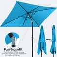 thumbnail image 4 of Topeakmart 6.5x10 ft Outdoor Rectangular Patio Umbrella with Adjustable Tilt Angle, Sky Blue, 4 of 8