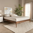 thumbnail image 3 of Baxton Studio Tallis Classic and Traditional Walnut Brown Finished Wood Queen Size Bed Frame, 3 of 6