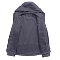thumbnail image 4 of fheaev Rain Jackets for Women Spring Winter Waterproof Hooded Pocket Zipper Jacket Outdoor Mountaineering Clothing Sports Raincoats with Pocket for Outdoor Hiking, 4 of 9