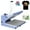 Light Blue, variant on 16x24 Heat Press Machine, Industrial Digital Sublimation Press - Large Even Heating for T-Shirts, Bags & More w/Auto Shutoff (61lbs)
