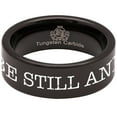 thumbnail image 4 of Be Still and Know That I am God Style 2 Tungsten Carbide Ring, 4 of 8