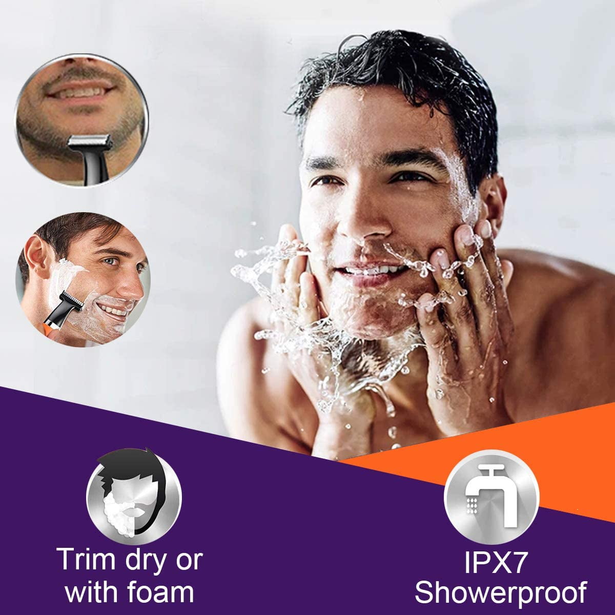 Beard Mustache Trimmer Compatible Mustaches, Beards, Shaver Edging Men