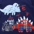 thumbnail image 7 of UngA Boy Toddler Summer Clothes 2T 3T 4T 5T Kids Short Sleeve T-shirt Elastic Shorts Set Cartoon Print 2Pcs Cute Toddler Boy Outfits (Navy,6-7 Years), 7 of 7