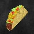 thumbnail image 2 of Dalix Taco Embroidered Fleece Zip Washed Hoodie Cold Fall Winter Women in Black XS X-Small, 2 of 5
