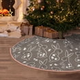 thumbnail image 6 of Daiia Retro Bunny Drawing Merry Christmas Tree Skirt , Xmas Large Lace-up Tree Skirt, Santa Snowflakes Rustic Home Decorations New Year Party Farmhouse Decor-36", 6 of 7