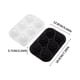 thumbnail image 3 of Bandeja de cubitos de hielo de silicona en forma de rosa con tapa - Molde reutilizable de 6 cavidades para cócteles, whisky, café - A prueba de fugas, fácil liberación, apto para lavavajillas, 3 of 3
