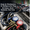 thumbnail image 2 of Juego Manometros Refrigeracion Manifold R134 R404 R410 R22, 2 of 5