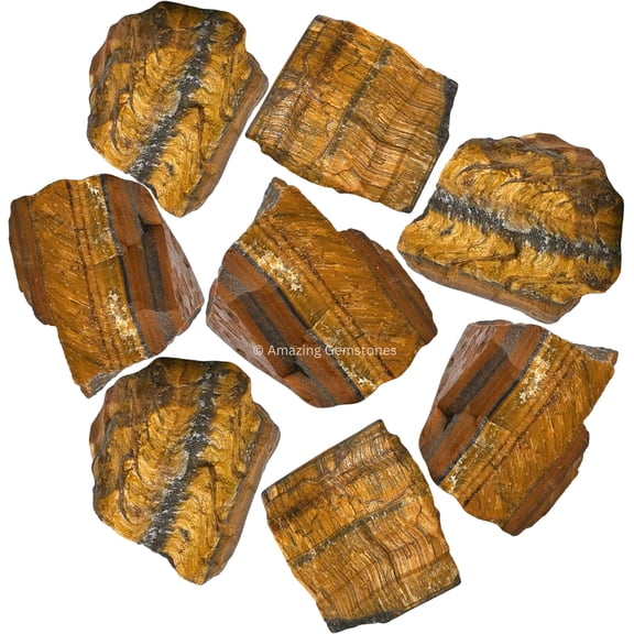 Tiger Eye Raw Crystals and Healing Stones (1 lb)