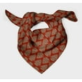 thumbnail image 3 of Bimba Red Floral Block Pure Silk Printed Scarf Dupatta Head Neck Wrap Bandanas For Women 40 x 40 Inches, 3 of 6