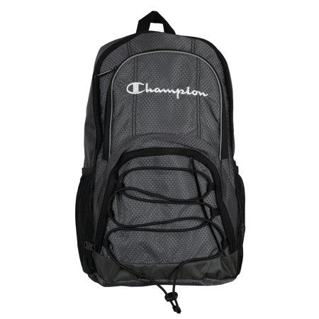 champion backpack dorado bungee cord laptop gray