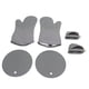 thumbnail image 4 of Juego de Guantes para Horno Nikou Resistentes al Calor Antideslizantes Color Gris, 4 of 15