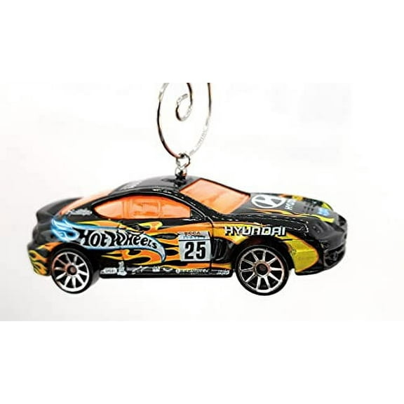 Christmas Ornament for Hyundai Tiburon Black Flames