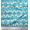 Turquoise Blue, variant on Soimoi Satin Silk Fabric Fantail Pigeon Cartoon Printed Craft Fabric by The Yard 42 Inch Wide