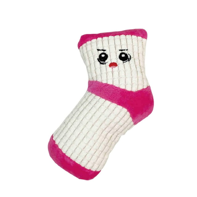 Juguete chirriante para perros, para mantenerlos ocupados, para perros pequeños y medianos, resistente, creativo y ligero. Blanco Rosa