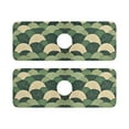 thumbnail image 7 of Yayeee Faucet Mat for Kitchen Sink 14.7" Diatomite Long Splash Guard Pad, Green Abstract Shapes, 2 Pack, 7 of 7