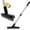 Black, variant on ITTAHO 2 Pack Grout Brush with Long Handle, Swivel Cleaning Grout Line Scrubber Stainless Steel Pole