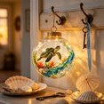 thumbnail image 3 of PLPPYFS Christmas Sea Themed Lighted Hanging Ornament Ball, Underwater Sea Animal Printed LED Glowing Bauble Design Holiday Hanging Decoration for Xmas Tree Window Home Party Gift, 3 of 6