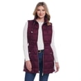 thumbnail image 4 of Women's Weathercast Box Quilted Longline Puffer Color: Taupe Size: LARGE, 4 of 4