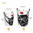 thumbnail image 3 of Cauagu Red Heart And Puppy Of Bulldog for Laundry Basket,Collapsible Organizer Basket for Storage Bin Toy Bins Gift Baskets Bedroom Clothes Children Nursery Hamper -Medium, 3 of 7
