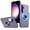 Purple, variant on for Samsung Galaxy S25 Plus Case, Frosted PC Compatible with MagSafe Built-in 360 Rotatable Invisible Kickstand Military Grade Protection Case for Samsung Galaxy S25 Plus, Gray