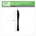 thumbnail image 3 of EcoQuality Black Disposable Plastic Knives - Heavy Weight Plastic Black Cutlery, Disposable Utensils, Silverware Perfect for Wedding, Birthday, Event Planning, Baby Shower, Anniversaries (192), 3 of 8