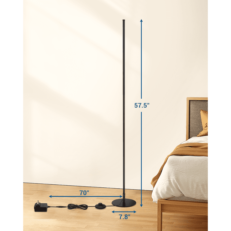 Dewenwils 57.5" Dimmable LED Floor Lamp Set of 2 photo 6