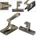 thumbnail image 1 of RUNROTOO 1Pc Solid Coffee Wood Door Bolt Zinc Alloy Metal Lock Simple Installation, 1 of 8