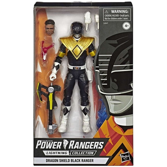 Power Rangers Lightning Collection Dragon Shield Black Ranger Action Figure