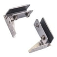 thumbnail image 5 of Ana 2Pcs Glass Door Hinge Display Cabinet Hinge Non-Perforated Wine Cabinet Side Mounted Hinge Glass Clip Furniture Hardware Home Decor, 5 of 10