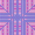 thumbnail image 1 of Ahgly Company Indoor Square Patterned Bright Lilac Purple Area Rugs, 7' Square, 1 of 6