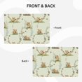 thumbnail image 3 of Placemats Set Of 4 / 6, Plant Capybara Print Placemats For Dining Table Indoor/Outdoors Heat Resistant Washable Placemats 18" X 12", 3 of 8