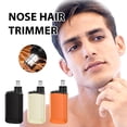 thumbnail image 2 of Type C Rechargeable Nose Hair Trimmer for Men & Women, Portable Stainless Steel Ear & Facial Hair Remover, Painless USB Electric Personal Grooming Tool with Rounded Tip Design, Black, 2 of 8