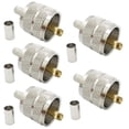 thumbnail image 2 of Methold 5 unids/set UHF PL-259 PL259 macho-enchufe crimpado conector coaxial adaptador Ham Radio conector RF RG58 Cable coaxial Teléfono y Comunicación, 2 of 5